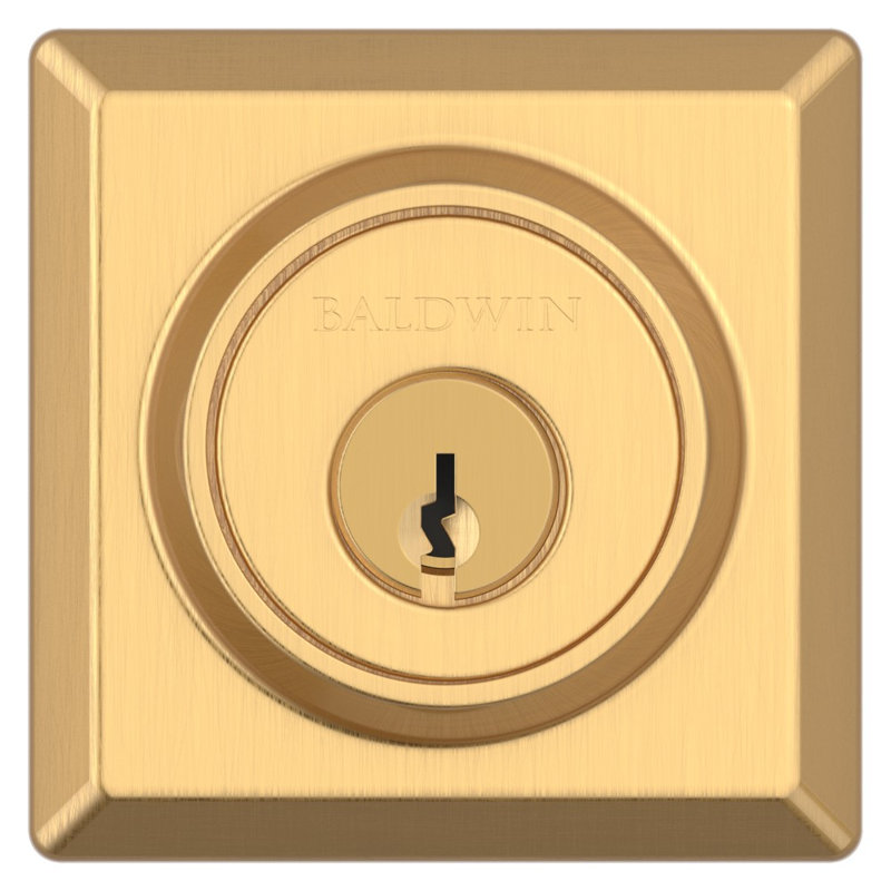 Traditional Square Single Cylinder Deadbolt