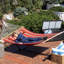 2-Person Quilted Polyester Spreader Bar Hammock - Red Stripe-24261103