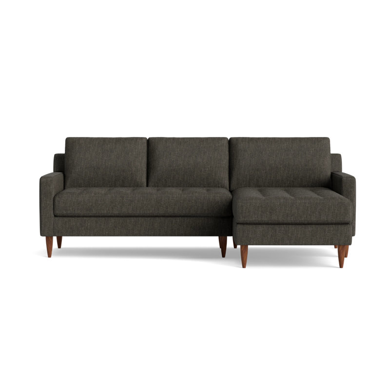 MCM Chaise Sectional, Performance Weave - Onyx, Left Hand Facing