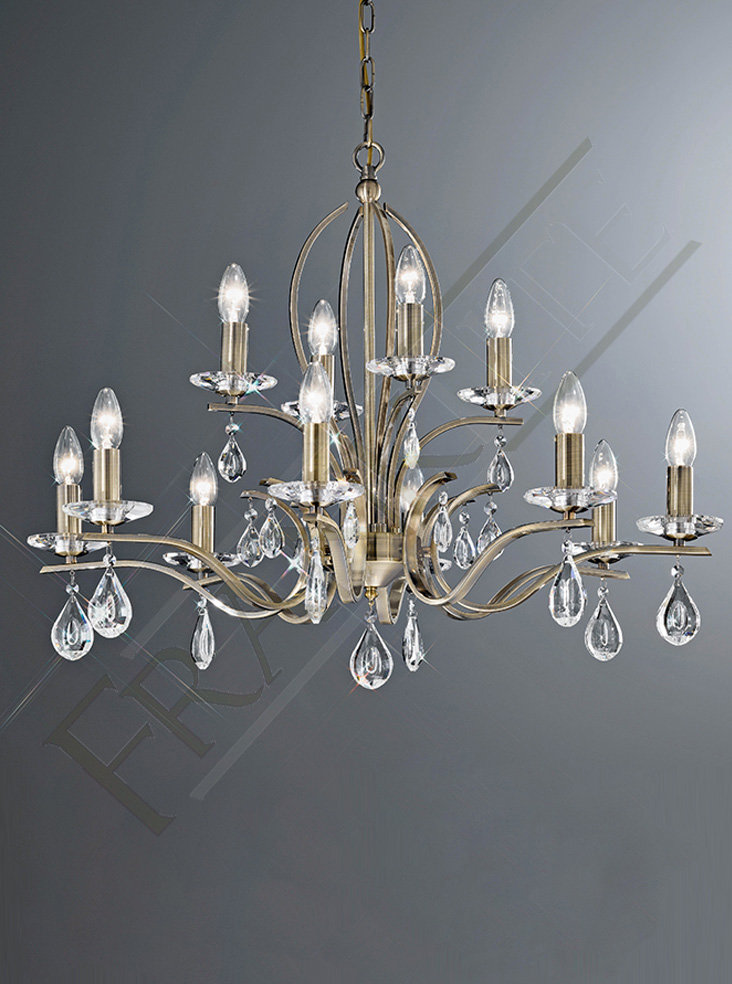 12-Light Candle Style Chandelier