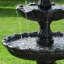 Keltner Weather-Resistant Resin Traditional 4-Tiered Outdoor Water Fountain - Black-1703052280