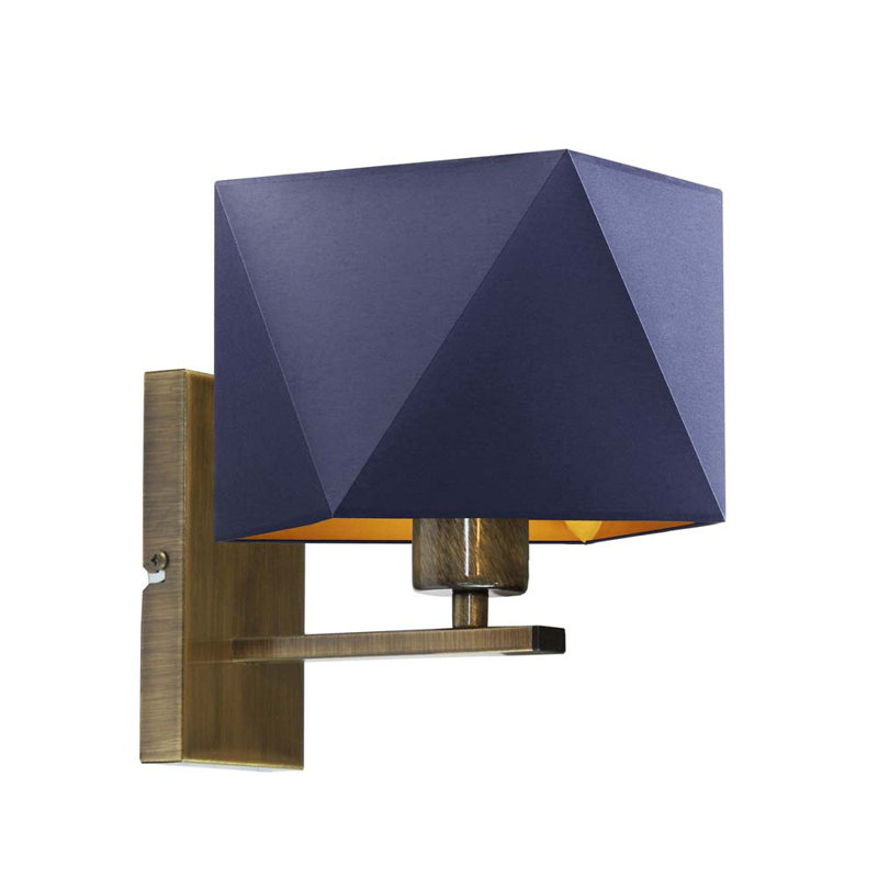 Zurcher Steel Armed Sconce, Navy