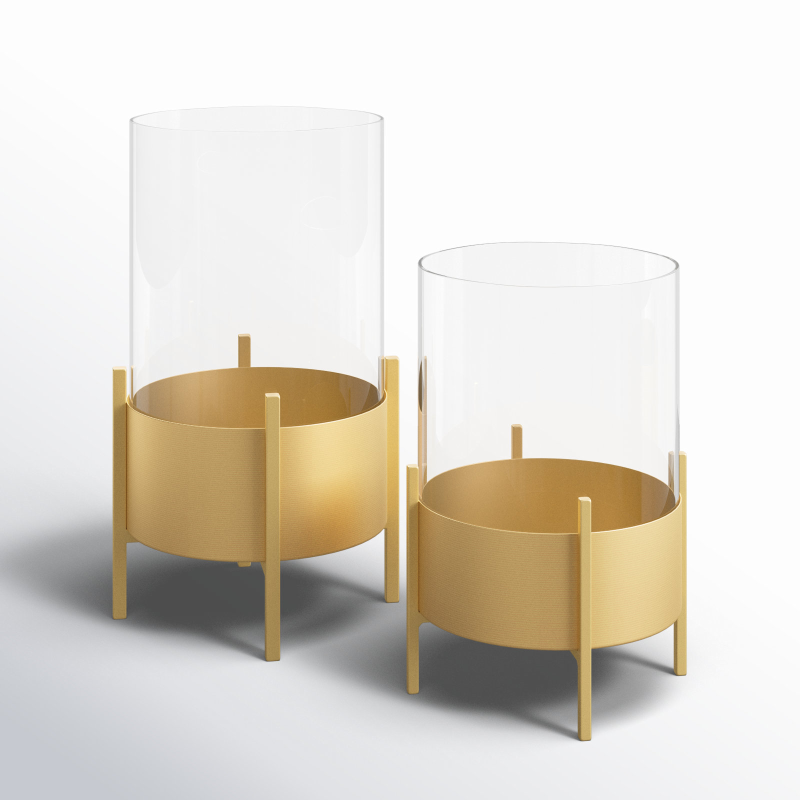 Osiris 2-Piece Metal Hurricane Set, Gold