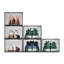 Boîte de rangement pour chaussures, paquet de 6 boîtes à chaussures empilables, taille 13, noir transparent-916714339