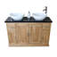 Arely 1230mm Double Bathroom Vanity with Vessel Ceramic Basin-16301819