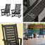 Chaises larges avec accoudoirs, chaises berçantes d'extérieur 2 pièces-124929949