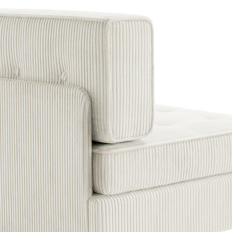 Upholstered Accent Chair, Beige