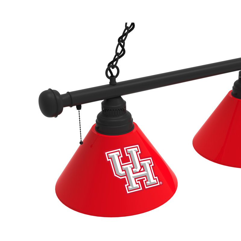 3 - Light Pool Table Lights Pendant, Black, Houston Cougars