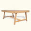 Table basse de patio en bois d'acacia
