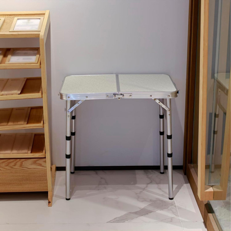 Table de camping pliante, table de pique-nique portable, table pliante en aluminium, 3 tables de salle à manger portatives réglables pour camping-car, pique-nique, plage