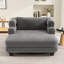 Chaise longue surdimensionnée rembourrée avec assise profonde et accoudoirs superposés-1265319866