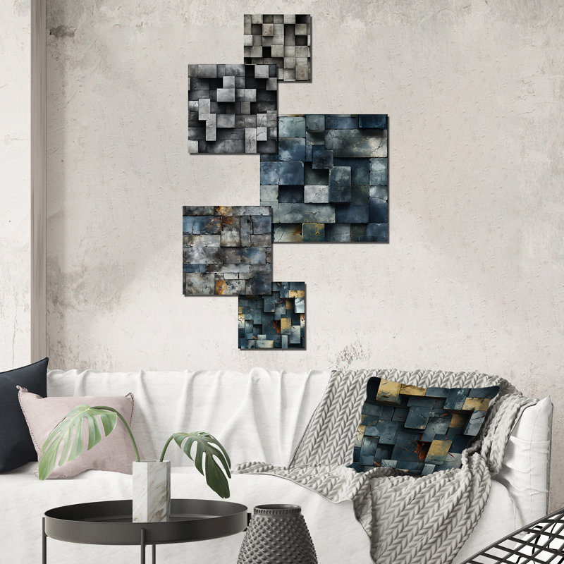 Francille - Ensemble d'art mural abstrait de 5