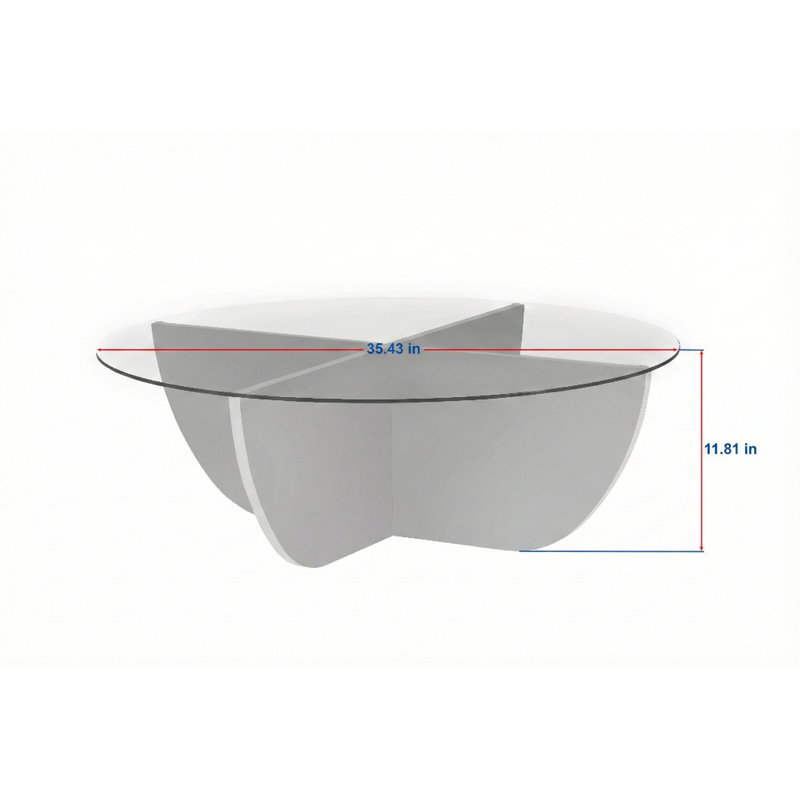 Table basse moderne avec plateau en verre trempé de 35,4 po x 11,8 po x 35,4 po Modern | Élégante couleur travertin avec structure en panneau de particules recouvert de mélamine à 100%, épaisseur: 0,7 pouce | Ajout élégant pour le salon et les espaces contemporains