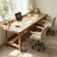 Bureau simple en bois massif Burlywood-1480068346-1480068351