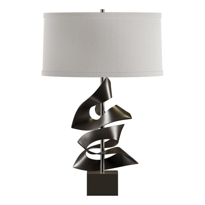 Gallery 24.7" Table Lamp, Oil Rubbed Bronze, Flax