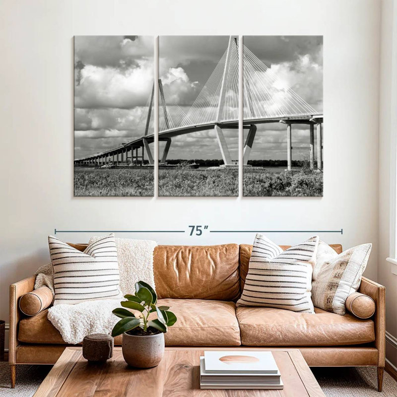 Lilie BW Cooper River Bridge, H 42 po x l 65 po