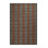 Machine Washable Checkered Brown Area Rug