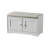 28.74" White Shoe Storage Bench With Cushion, 2-door Entryway Cabinet With Adjustable Shelves, Shoe Rack Bench For Hallway Or Foyer