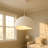 Jimyah 1- Light White Polystyrene Unique/Statement Modern Pendant-1285587892