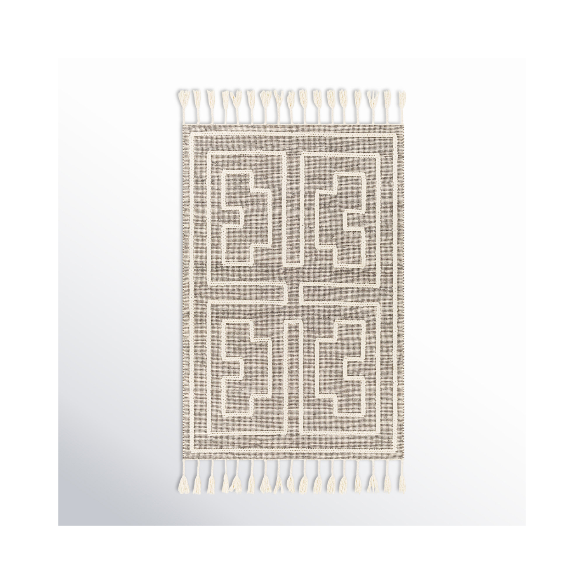 Rodriguez Handmade Rug, Rectangle 5' x 7'6"
