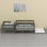 2-in-1 Bunk Bed System with Roll-Out Trundle and Sturdy Ladder – Easily Separates into Individual Beds