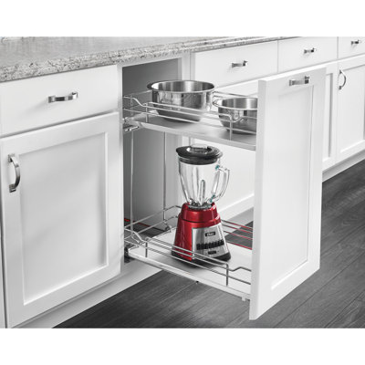 Rev-A-Shelf Two-Tier Sold Surface Pull Out Organizers with Soft Close