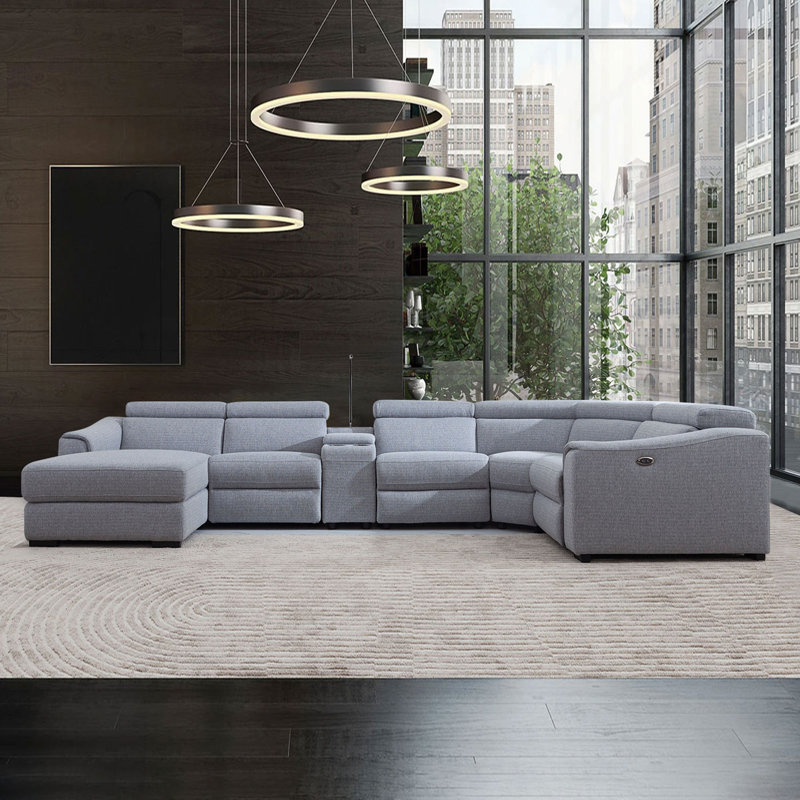 Canapé modulaire rembourré 6 pièces Fromma, Accoudoir à gauche (vu de face)