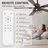 42" Modern Ceiling Fan In Matte Black With Remote, Reversible Quiet Motor & Light Memory Function