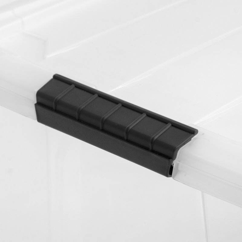 Iris 60 Qt./15 Gal. Plastic Storage Boxes with Latching Lids in Clear  