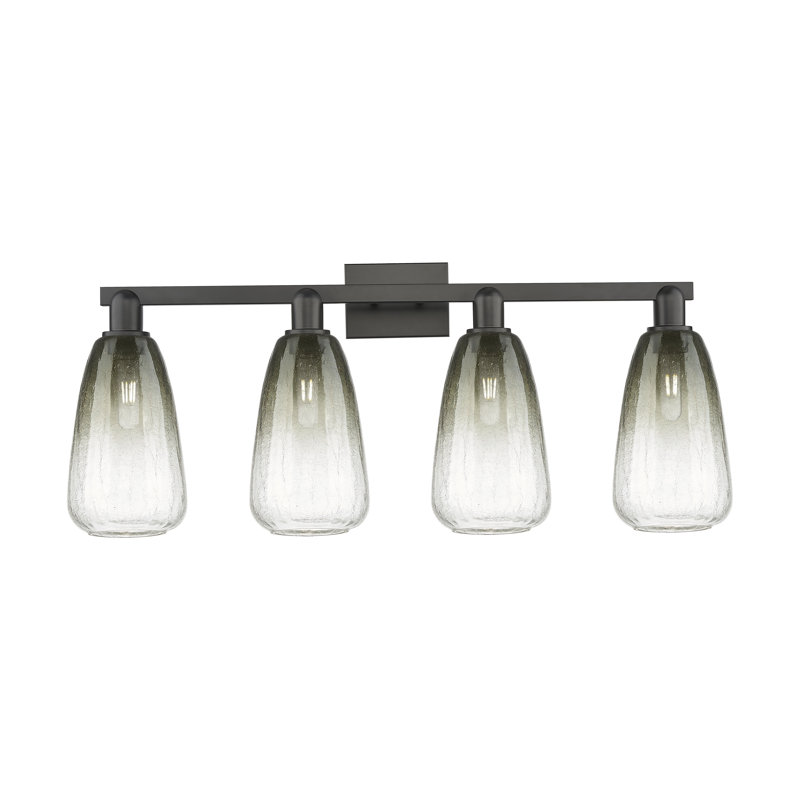 Éclairage pour meuble-lavabo Brookhaven - laiton brossé - laiton, Grey / Matte Black