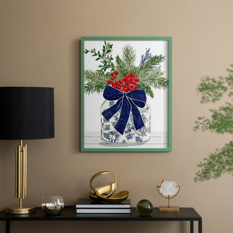 Framed Print - Solid Wood, 21" H x 17" W, Green
