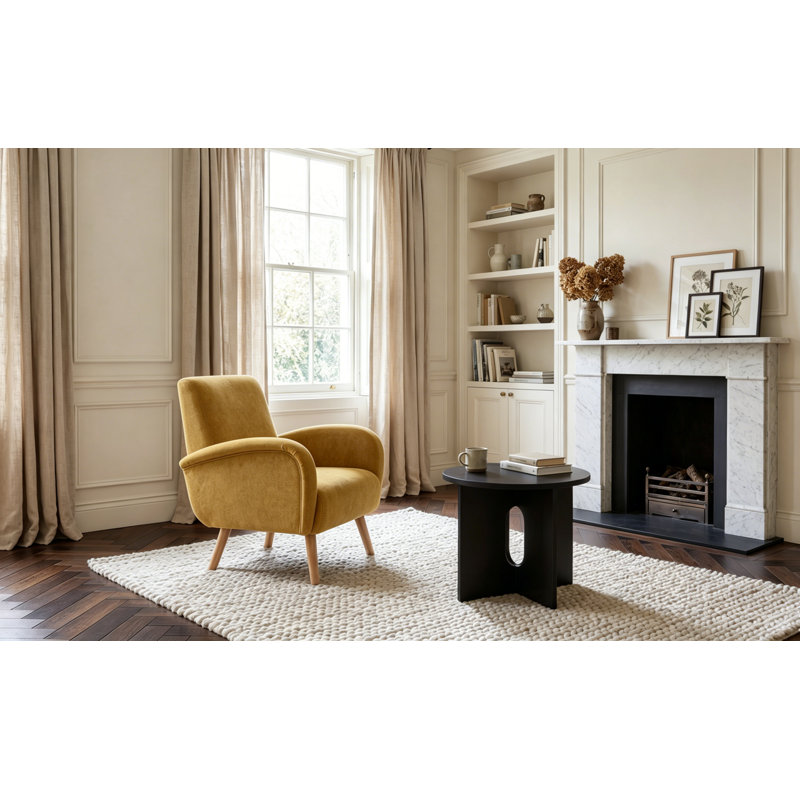 2 - Piece Living Room Set, Yellow, Chenille