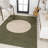 Cirkel Minimalist Geometric Dot Machine-Washable Green/Cream Rug-1268380537