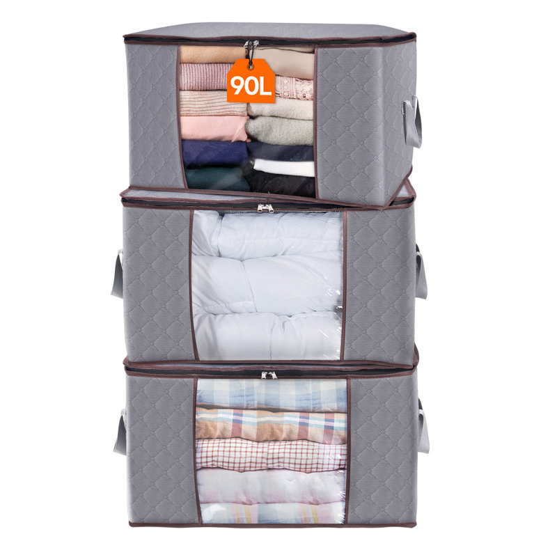 Fabric Clothing Rack Covers, Light Grey