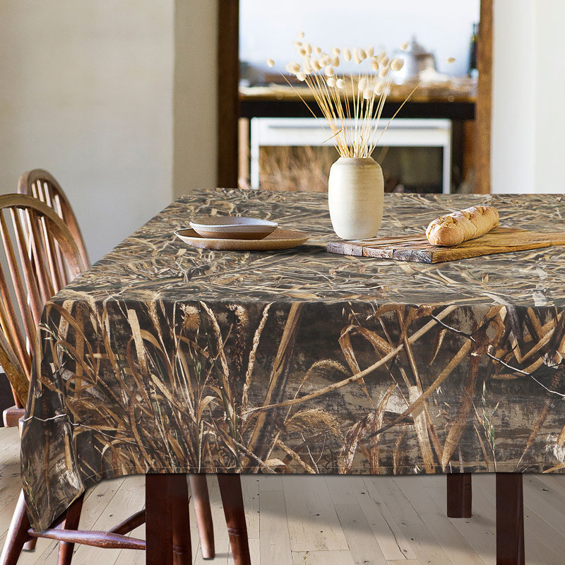 Realtree Max-5 Camo Tablecloths for Outdoor Events and Hunting Parties Polycotton Fabric 60"x84"