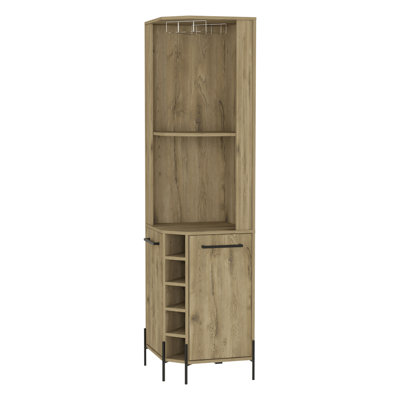 Armoire de bar 5 tablettes Macadamia