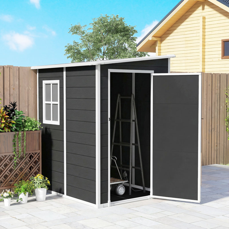 Garden Storage Shed, Black