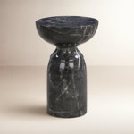 Macey Concrete Top End Table