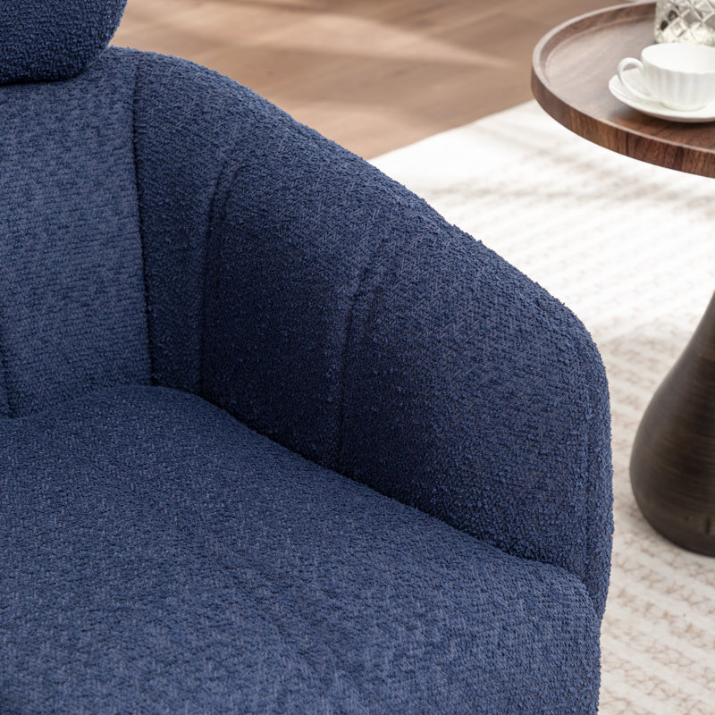 Chaise pivotante Ashyiah, Bleu