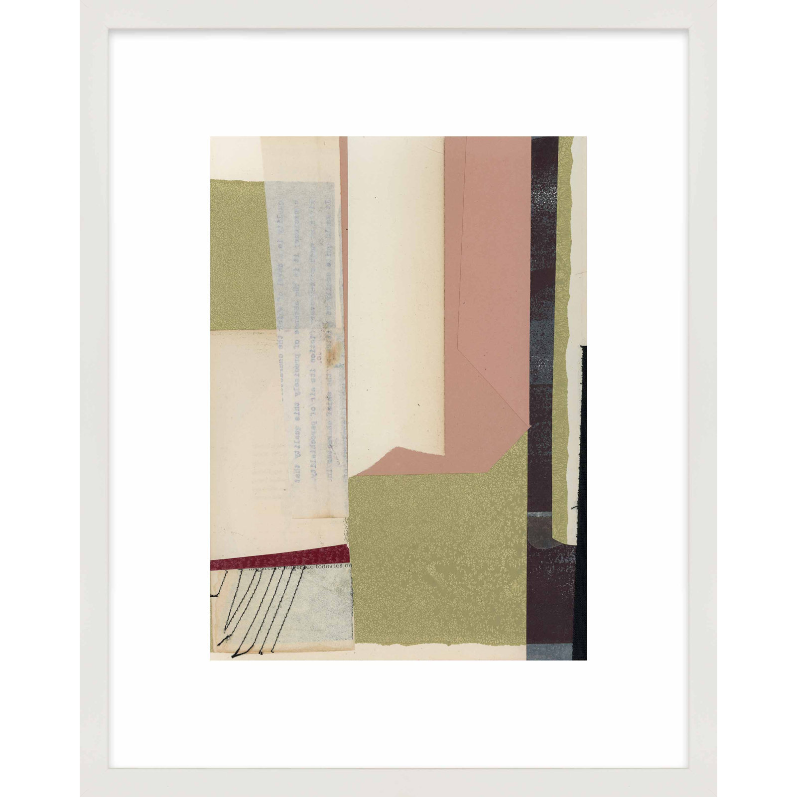 Everything Again by Driftway Studio - Framed Wall Art, 20" H x 16" W, White