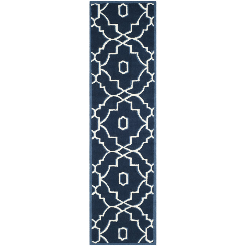 Lamour Hand Hooked Performance Geometric Rug, Runner 2'3" x 8'