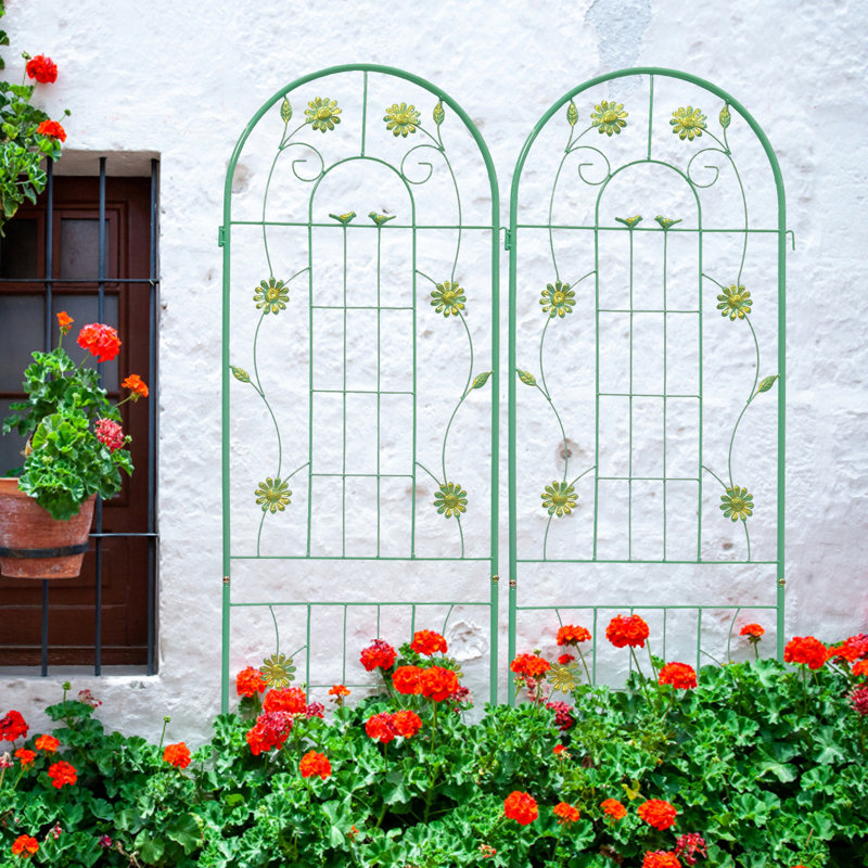 4 Pack Metal Garden Trellis 71" X 19.7", Rustproof For Outdoor Plants Climbing, Flower Aid - Effortless Assembly, Iron Article 71"X19.7", Support, Plant Climb Simple Composition