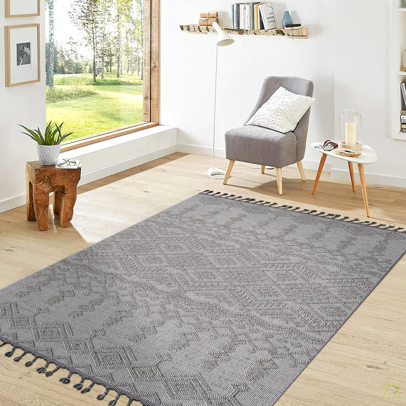 Tapis d'intérieur / extérieur 6X9 Guros Collection, Rectangle 6 pi 7 po x 7 pi 9 po