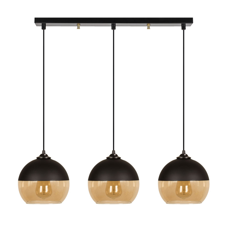 Luminaire suspendu pour îlot de cuisine 3 lumières Fairy