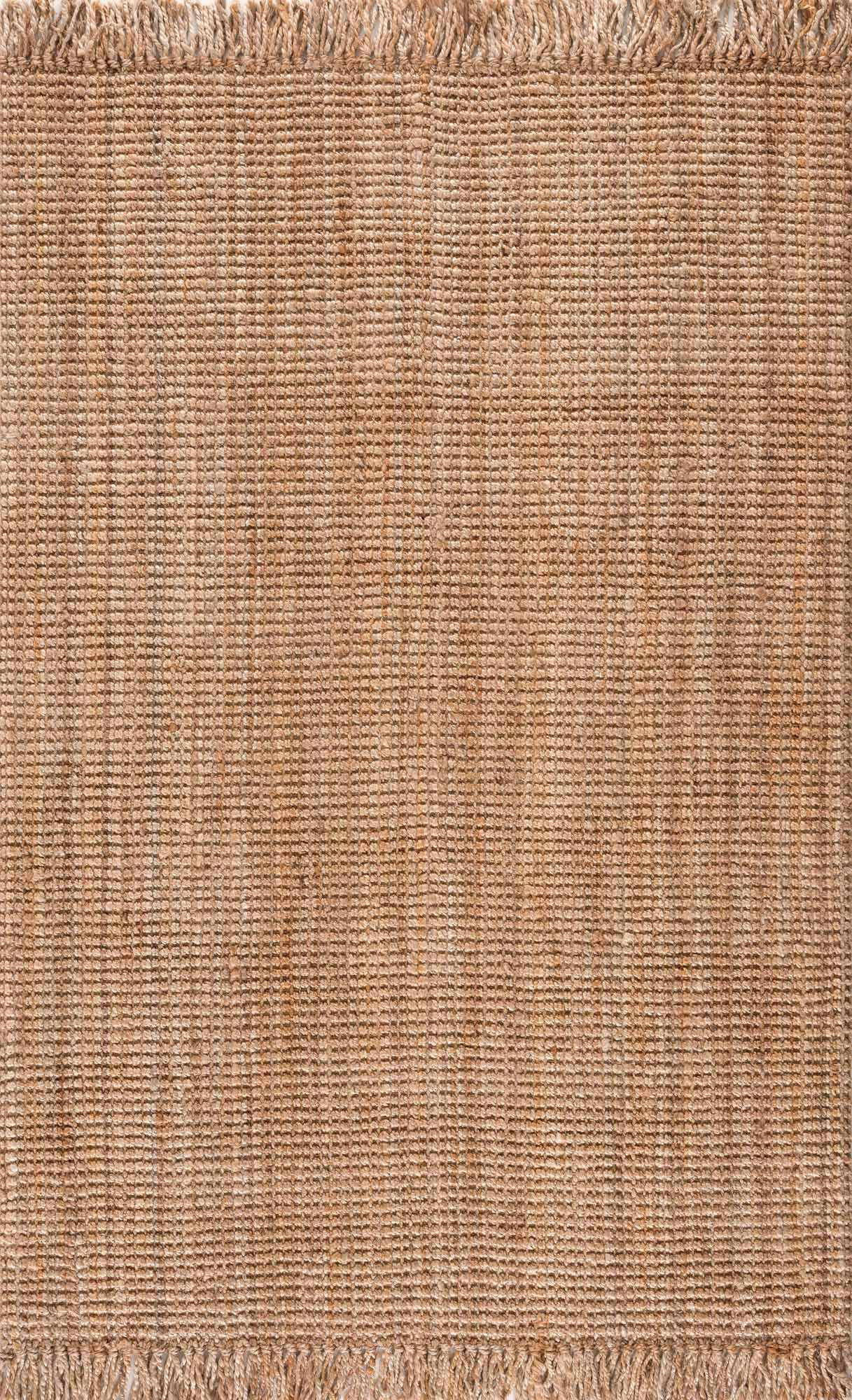 Gracie Oaks Moncton Handmade Tufted Jute Sisal Natural Brown Area Rug ...