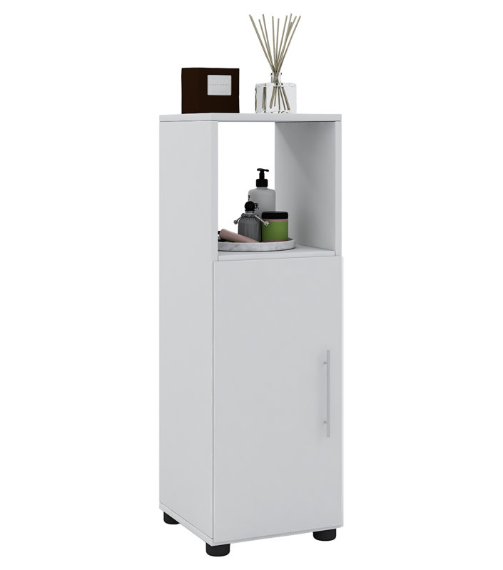 Jed Freestanding Bathroom Cabinet, White