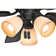 44" Durant 5 - Blade Flush Mount Ceiling Fan with Pull Chain and Light Kit Included