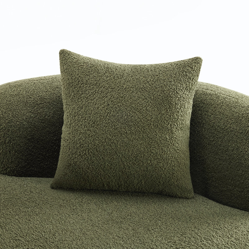 Loveseat Compression Sponge Sofa, Green