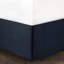 Édredon avec draps pour lit double - Bordure imprimée bleu marine-117361249-117361259