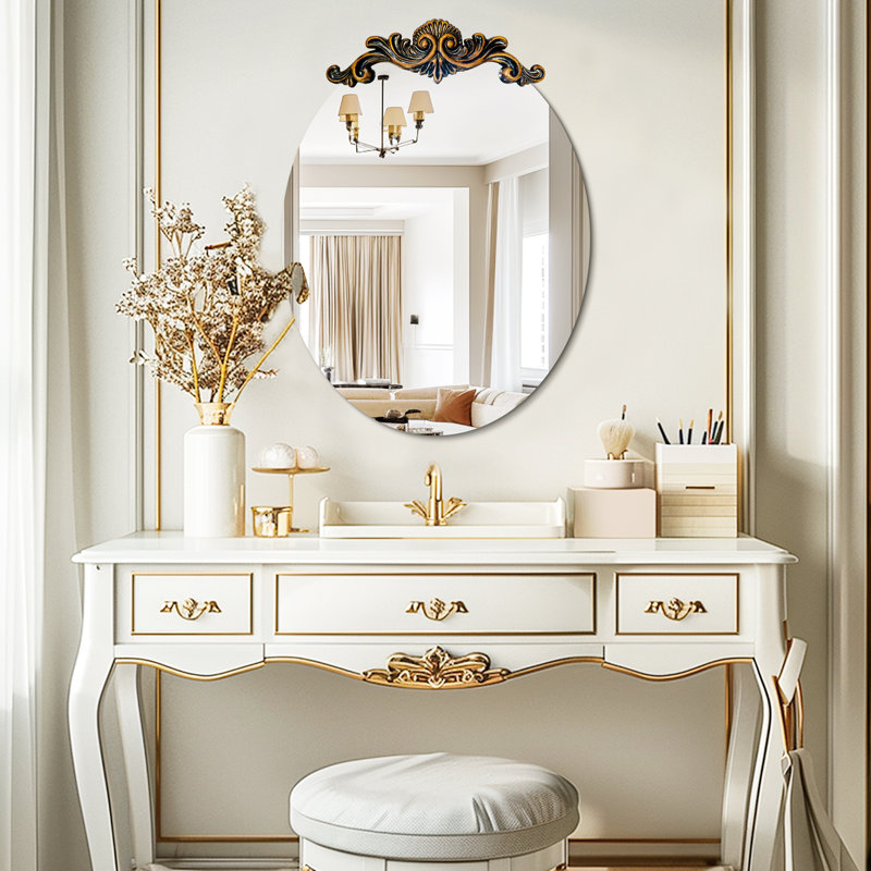 Ursina Oval Mirror, 84.5 cm H x 60 cm W